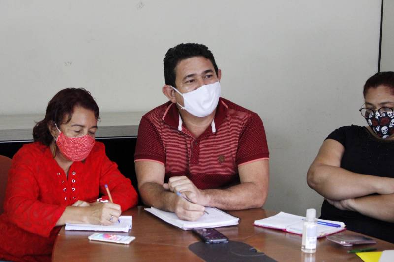 Socorro Raiol e Charles Avis, lideranças do Benguí.