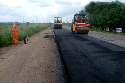 notícia: Reconstrução da PA-150 chega a três municípios no sudeste do Pará