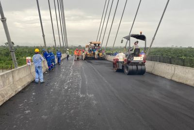 galeria: Obras da Ponte Rio Moju entram na reta final.