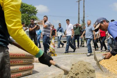 notícia: Setran executa reparos na cabeceira da ponte na PA-444, em Salinópolis