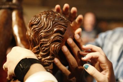 galeria: Pessoas com deficiência visitam a igreja de Santo Alexandre