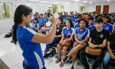 notícia: Estudantes da rede pública recebem orientações para prevenir Covid-19