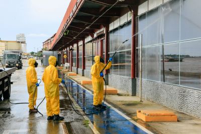 notícia: Terminal Hidroviário de Belém passa por desinfecção nesta sexta-feira (27)