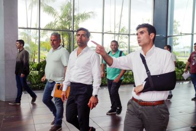 notícia: Governador acompanha vistoria para implantação de hospital de campanha em Belém