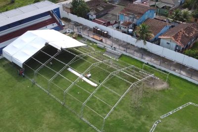 galeria: Montagem do Hospital de Campanha em Breves e Santarem