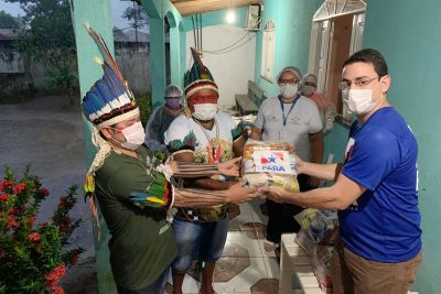 notícia: Governo faz entrega de cestas de alimentos para comunidades indígenas 