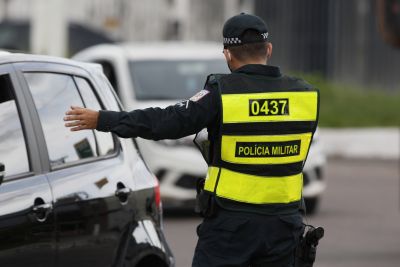 galeria: Lockdown Sábado - Fiscalização e orienteção da PM - Ruas de Belém