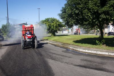 notícia: Higienização de vias públicas da capital já percorreu 500 km