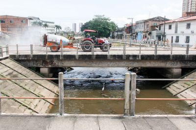 notícia: Ação de desinfecção das ruas percorre mais oito bairros de Belém