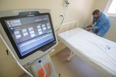 notícia: Tucuruí recebe cinco novos leitos de UTI para o tratamento de pacientes da Covid-19