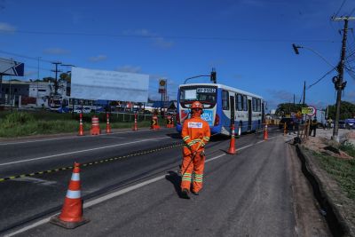 notícia: Avanço das obras dos túneis de acesso ao Terminal de Integração de Marituba exige desvio na BR-316