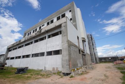 galeria: Governador acompanha obras do hospital materno infantil de Santarém