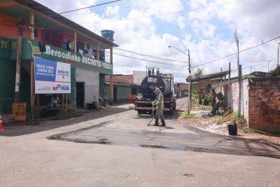 galeria: Estado avança com as obras de pavimentação de vias em Belém