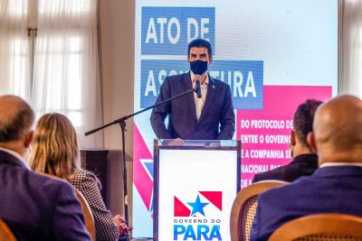 notícia: Governo assina protocolo de intenções para instalação de fábrica de cimento 