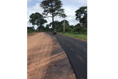 notícia: Setran inicia pavimentação no município de Curuá, no Oeste do Pará