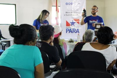 notícia: Oficina de compostagem orienta moradores do bairro do Guamá