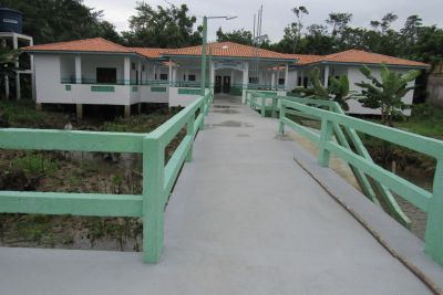 notícia: Sedop conclui obras de escola municipal na região ribeirinha de Limoeiro do Ajuru