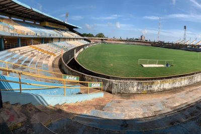notícia: Estádio Colosso do Tapajós passa por vistoria para a retomada das obras 