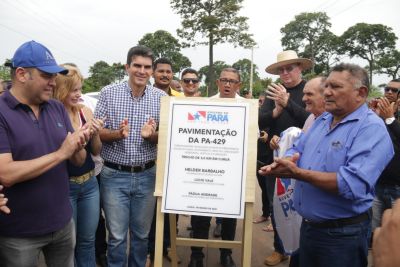 notícia: Governo do Estado entrega à população a primeira etapa do asfalto da rodovia PA-429, em Curuá