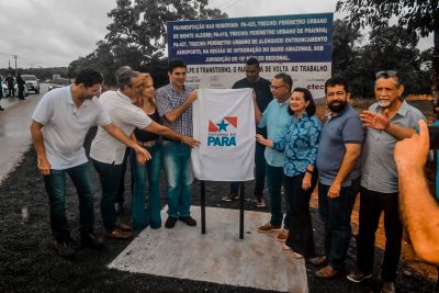 notícia: Governo entrega pavimentação da PA-423 e proporciona asfalto para vias em Monte Alegre