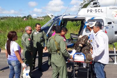 notícia: Grupamento Aéreo realiza resgate aeromédico de militares na BR-163