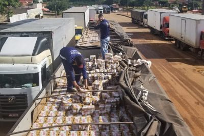 notícia: Sefa apreende 190 mil latas de cerveja em Dom Eliseu 