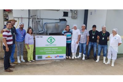 notícia: Com apoio da Emater, laticínio de Bannach recebe registro sanitário