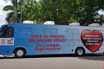notícia: Hemopa descentraliza a coleta e faz agendamento para doação de sangue