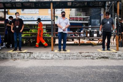 notícia: Internos da Seap demarcam paradas de ônibus na Grande Belém