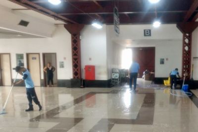 notícia: Terminal Hidroviário de Belém passa por higienização para prevenir contágio