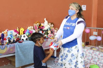 notícia: Crianças acolhidas no Mangueirinho ganham espaço kids