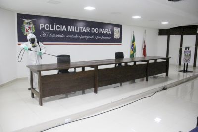 notícia: Marinha realiza 2ª higienização nas instalações e viaturas do Comando-Geral da PM