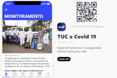 notícia: Aplicativo é desenvolvido para monitorar viajantes e informar a população sobre coronavírus em Tucuruí