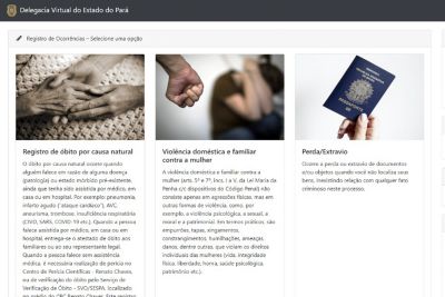 notícia: Polícia Civil do Pará disponibiliza registro de óbito por causa natural em Delegacia Virtual