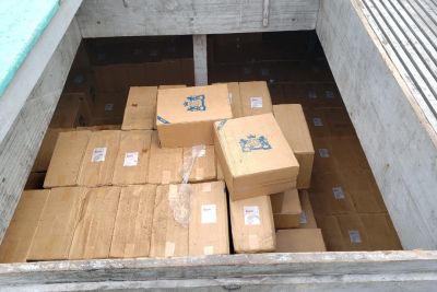 notícia: Mais de mil caixas de cigarro são apreendidas em embarcação no distrito de Mosqueiro