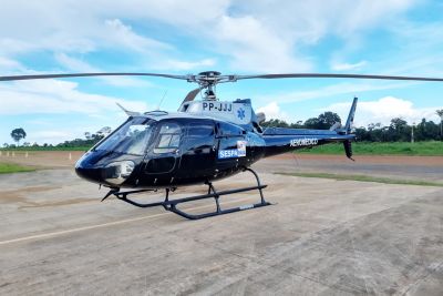 notícia: Santarém recebe helicóptero para melhoria do serviço aeromédico