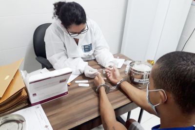 notícia: Cadeia Pública de Parauapebas recebe ação de combate à Covid-19 