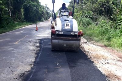 notícia: Obras na PA-151 chegam ao trecho de Igarapé Miri a Mocajuba
