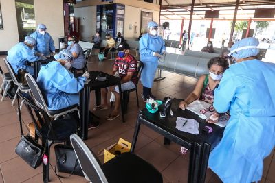 notícia: Ação Itinerante de combate à Covid-19 promovida pelo Governo do Estado chega à Estação das Docas