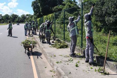 notícia: Avenida João Paulo II recebe serviços de manutenção