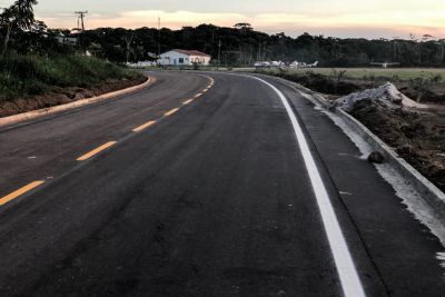 notícia: Governo do Estado conclui pavimentação de rodovias em Jacareacanga