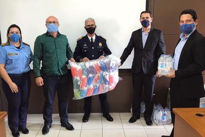 notícia: Segup entrega álcool, luvas e máscaras para guardas municipais