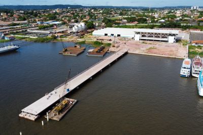 notícia: Governo do Pará investe em portos e terminais hidroviários