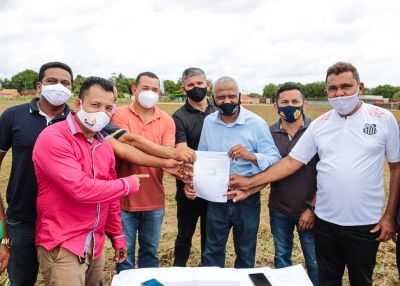 notícia: Assinada ordem de serviço para construção de Ginásio Poliesportivo em Curuçá