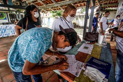 notícia: Programa Territórios pela Paz completa um ano no Icuí, em Ananindeua, com mais de 29 mil atendimentos