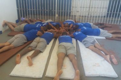 notícia: Custodiados de Itaituba participam de curso de meditação
