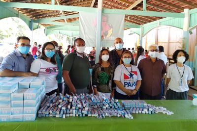 notícia: Sespa já doou 69 mil máscaras e 2,3 mil litros de álcool para comunidades quilombolas
