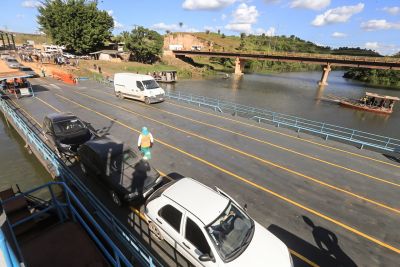 notícia: Reconstrução da cabeceira da ponte em Tomé Açu inclui estrutura complementar de 30 metros