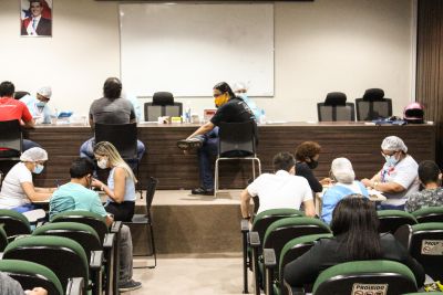 notícia: Prevenção: servidores da Semas fazem teste rápido da Covid-19