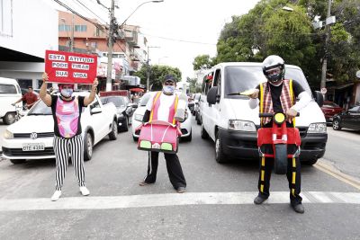 notícia: Guamá, Terra Firme e Jurunas recebem ações lúdicas de educação para o trânsito